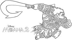 coloriage Moana 2 en ligne pour enfant