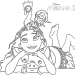 coloriage Moana 2 en ligne