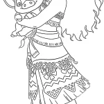 coloriage Moana 2 gratuit a imprimer