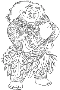 coloriage Moana 2 en ligne pour enfant