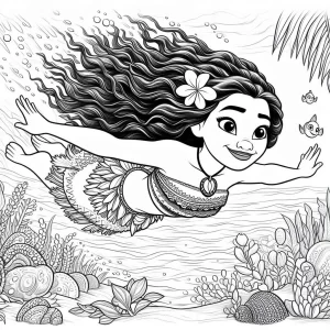 coloriage Monana 2 pour enfants