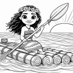 coloriage Monana 2 educatif pour enfant