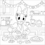 coloriage Noël Disney à imprimer pour enfant de 4 ans