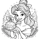 coloriage Noël Disney a colorier en ligne gratuitement