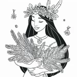 coloriage Noël Disney à imprimer pour enfant de 4 ans