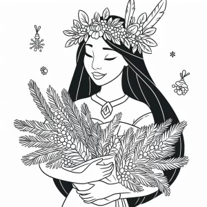 coloriage Noël Disney à imprimer pour enfant de 4 ans