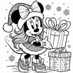 coloriage Noël Disney pour enfant de 3 ans