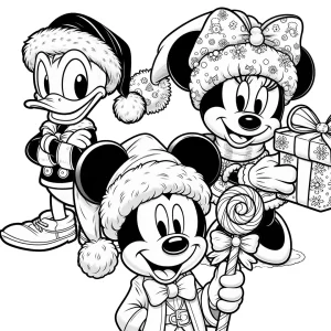 coloriage Noël Disney pour bebe a imprimer