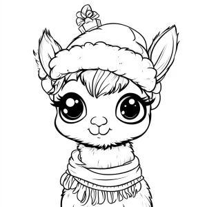 coloriage Noel Kawaii gratuit