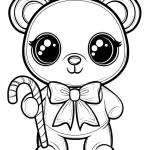 coloriage Noel Kawaii à imprimer gratuitement pdf