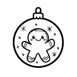 coloriage Noel Kawaii pour enfant de 7 ans