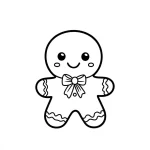 télécharger coloriage Noel Kawaii gratuit