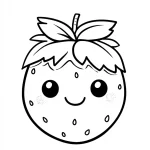 coloriage Noel Kawaii pour enfants a imprimer gratuit