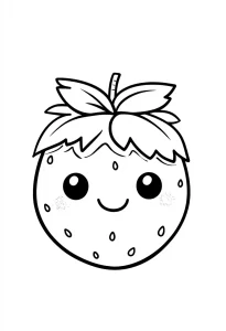 coloriage Noel Kawaii pour enfants a imprimer gratuit