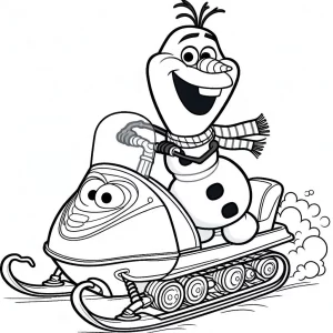 coloriage Olaf pour enfants