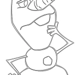 coloriage Olaf à imprimer gratuitement