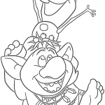 coloriage Olaf pour enfant de 10 ans