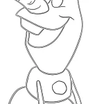 imprimer coloriage Olaf gratuit
