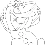 coloriage Olaf à imprimer