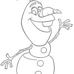 coloriage Olaf pour primaire