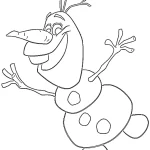 coloriage Olaf pour enfant de 8 ans