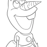 coloriage Olaf pour primaire