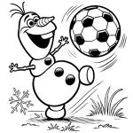 coloriage Olaf pour enfant a imprimer gratuit