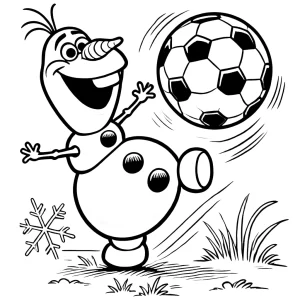 coloriage Olaf pour enfant a imprimer gratuit