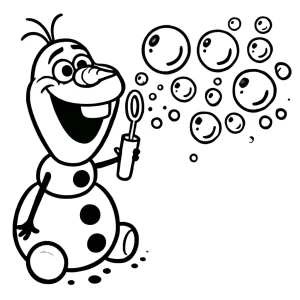 coloriage Olaf a dessiner en ligne