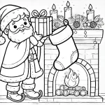 coloriage Saint Nicolas pour enfant de 4 ans