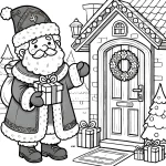 coloriage Saint Nicolas pour enfant à imprimer