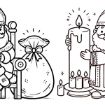 imprimer coloriage Saint Nicolas