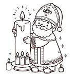 coloriage Saint Nicolas à imprimer