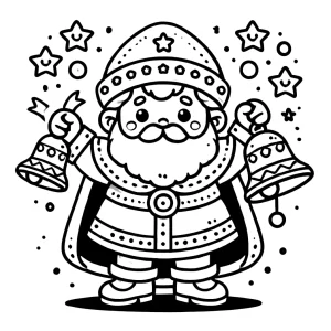 coloriage Saint Nicolas à imprimer pdf