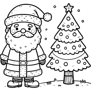 coloriage Saint Nicolas pour enfants à télécharger