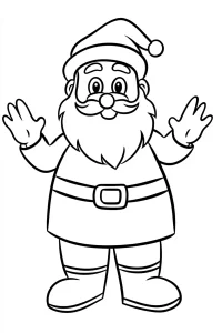 coloriage Saint Nicolas à imprimer pour enfant de 10 ans