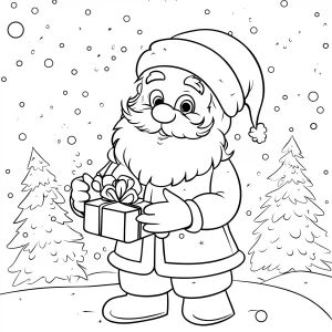 coloriage Saint Nicolas à imprimer pdf gratuit