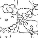 coloriage Sanrio à imprimer pour enfant de 8 ans