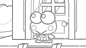 coloriage Sanrio à imprimer pour enfant de 2 ans