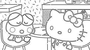 image de coloriage Sanrio pour enfant