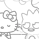 coloriage Sanrio à imprimer pour enfant de 3 ans