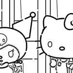 image pour coloriage Sanrio enfant