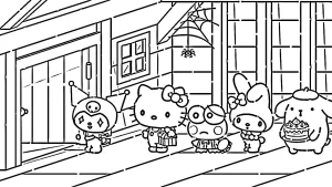 coloriage Sanrio à imprimer gratuitement