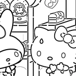 coloriage Sanrio gratuit a imprimer