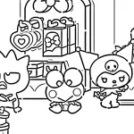 coloriage Sanrio pour enfant de 6 ans