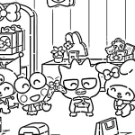 coloriage Sanrio à imprimer pour enfant de 6 ans