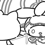 coloriage Sanrio a imprimer pour enfant de 4 ans