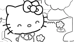 coloriage Sanrio a imprimer pour enfant de 4 ans