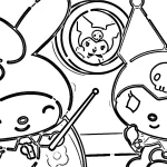 coloriage Sanrio pour enfants à imprimer