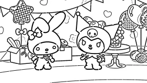 coloriage Sanrio pour enfants à télécharger